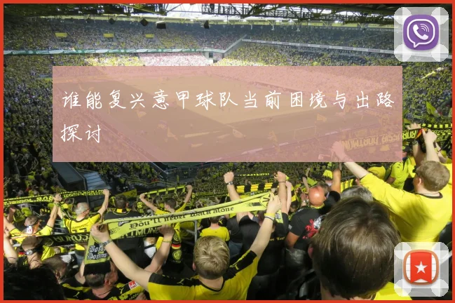 谁能复兴意甲球队当前困境与出路探讨